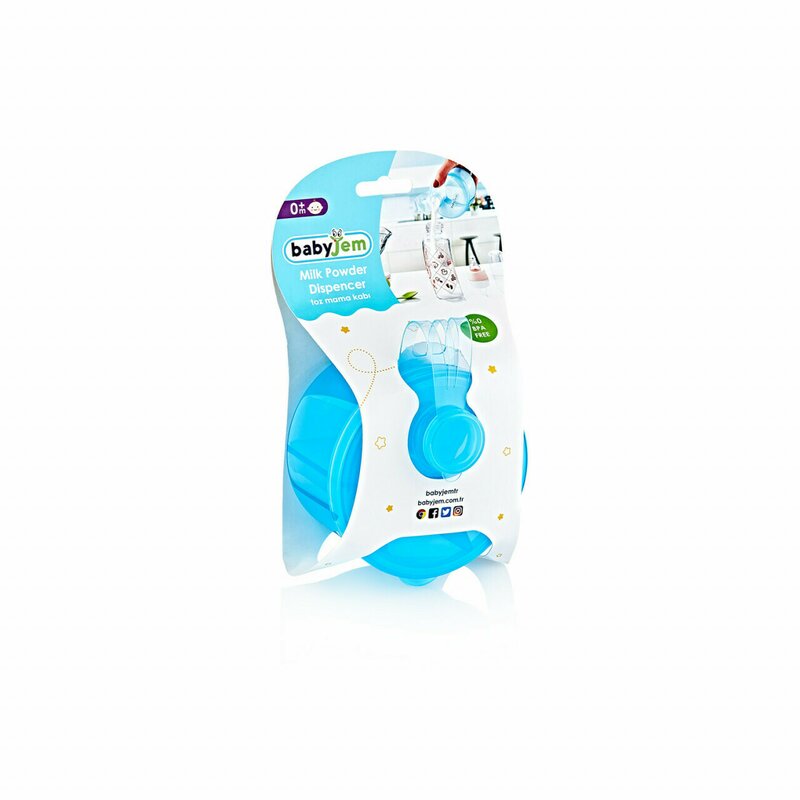 Babyjem - recipient pentru lapte praf cu 3 compartimente practic (culoare: roz)
