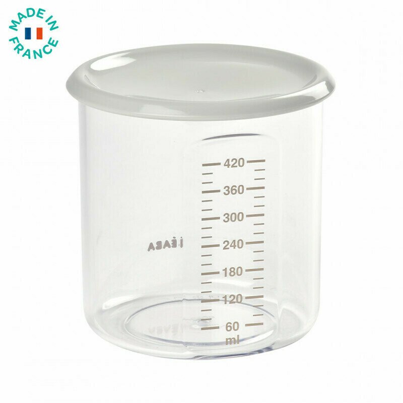Beaba - recipient ermetic din tritan 420ml - gri