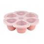 Recipient ermetic silicon multiportii 6x90 ml Beaba Old Pink - 1