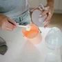 Recipient pentru lapte praf sau gustari, BabyOno, Cu lingurita pentru masura inclusa, Capacitate 240 ml, Inchidere etansa, Din silicon, Roz - 6