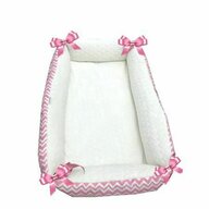 Deseda - Reductor Bebe Bed Nest cu 2 fete cocolino - bumbac  Roz - alb