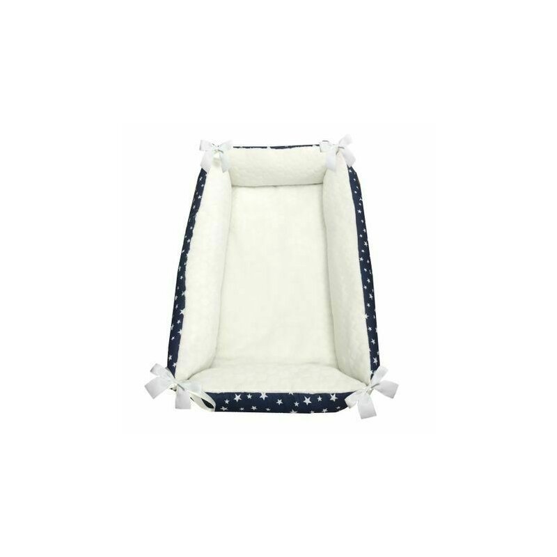 Deseda - reductor bebe bed nest cu 2 fete cocolino - bumbac stelute