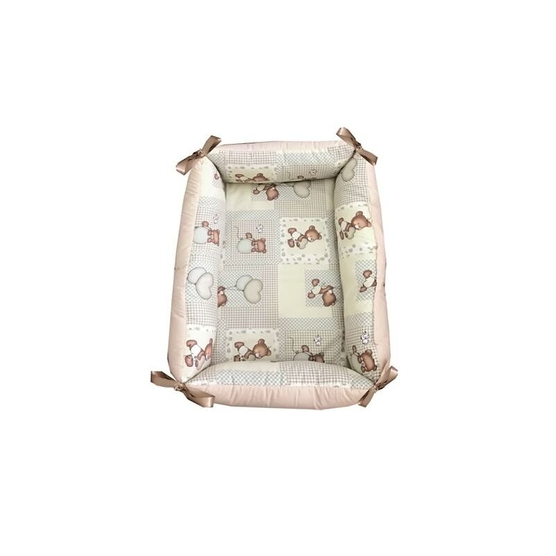 Deseda - reductor bebe bed nest ursuleti bej in carouri
