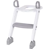 Reductor pentru toaleta, FreeON, Cu scarita, White & Grey