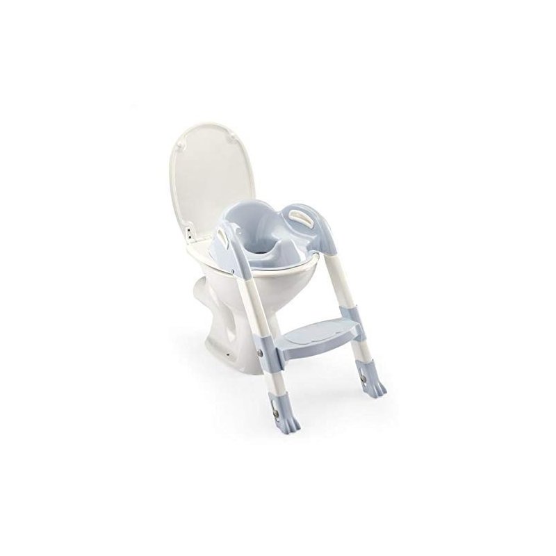 Reductor pentru toaleta cu scarita Kiddyloo Baby blue