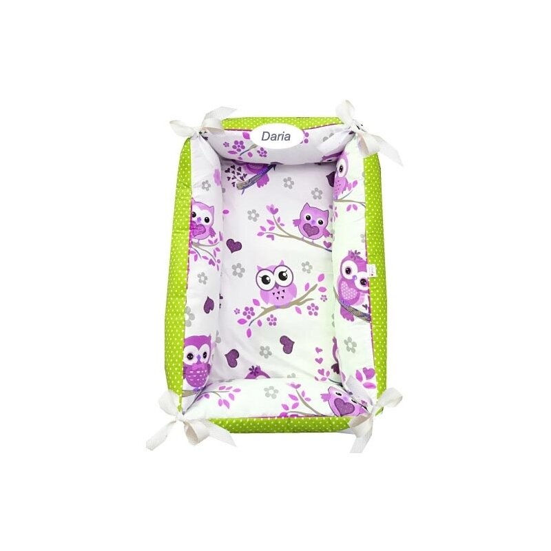 Deseda - reductor personalizat bebe nest bufnite cu mov