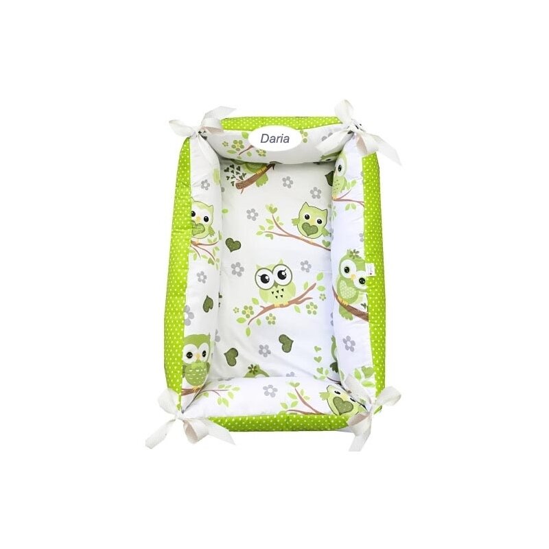 Deseda - reductor personalizat bebe nest bufnite verzi