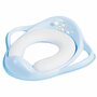 Maltex baby - Reductor toaleta copii, antiderapant, colac integrat moale si manere, Zebra Light Blue,  - 1