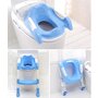 Reductor toaleta cu scarita Little Mom Simple Chair Blue - 6