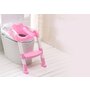Reductor toaleta cu scarita Little Mom Simple Chair Pink - 1
