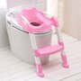 Reductor toaleta cu scarita Little Mom Simple Chair Pink - 2