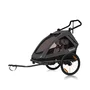 Carucior si remorca de bicicleta, Lionelo, Cama, Multifunctional, Pentru 1 sau 2 copii, Cu sistem de absorbtie a socurilor SIQ, Geamuri cu protectie solara, Negru - 3