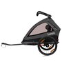 Carucior si remorca de bicicleta, Lionelo, Cama, Multifunctional, Pentru 1 sau 2 copii, Cu sistem de absorbtie a socurilor SIQ, Geamuri cu protectie solara, Negru - 7