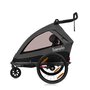 Carucior si remorca de bicicleta, Lionelo, Cama, Multifunctional, Pentru 1 sau 2 copii, Cu sistem de absorbtie a socurilor SIQ, Geamuri cu protectie solara, Negru - 8
