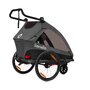 Carucior si remorca de bicicleta, Lionelo, Cama, Multifunctional, Pentru 1 sau 2 copii, Cu sistem de absorbtie a socurilor SIQ, Geamuri cu protectie solara, Negru - 10