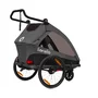 Carucior si remorca de bicicleta, Lionelo, Cama, Multifunctional, Pentru 1 sau 2 copii, Cu sistem de absorbtie a socurilor SIQ, Geamuri cu protectie solara, Negru - 10