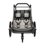 Carucior si remorca de bicicleta, Lionelo, Cama, Multifunctional, Pentru 1 sau 2 copii, Cu sistem de absorbtie a socurilor SIQ, Geamuri cu protectie solara, Negru - 12