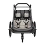Carucior si remorca de bicicleta, Lionelo, Cama, Multifunctional, Pentru 1 sau 2 copii, Cu sistem de absorbtie a socurilor SIQ, Geamuri cu protectie solara, Negru - 12