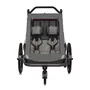 Carucior si remorca de bicicleta, Lionelo, Cama, Multifunctional, Pentru 1 sau 2 copii, Cu sistem de absorbtie a socurilor SIQ, Geamuri cu protectie solara, Negru - 13