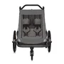 Carucior si remorca de bicicleta, Lionelo, Cama, Multifunctional, Pentru 1 sau 2 copii, Cu sistem de absorbtie a socurilor SIQ, Geamuri cu protectie solara, Negru - 14
