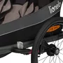 Carucior si remorca de bicicleta, Lionelo, Cama, Multifunctional, Pentru 1 sau 2 copii, Cu sistem de absorbtie a socurilor SIQ, Geamuri cu protectie solara, Negru - 23