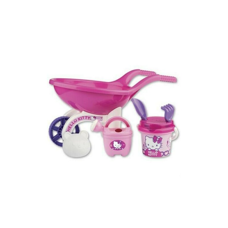 Androni giocattoli - set jucarii pentru nisip roaba , hello kitty