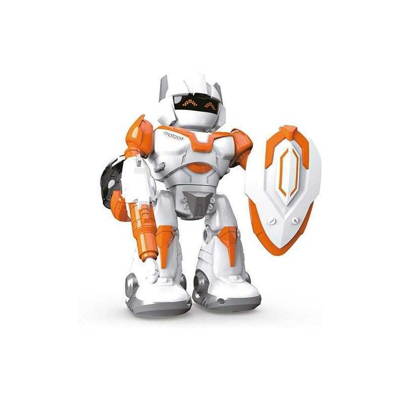 Robot Interactiv Defender cu Lumini, Sunete si Rotire 360 grade Toi-Toys TT30656A