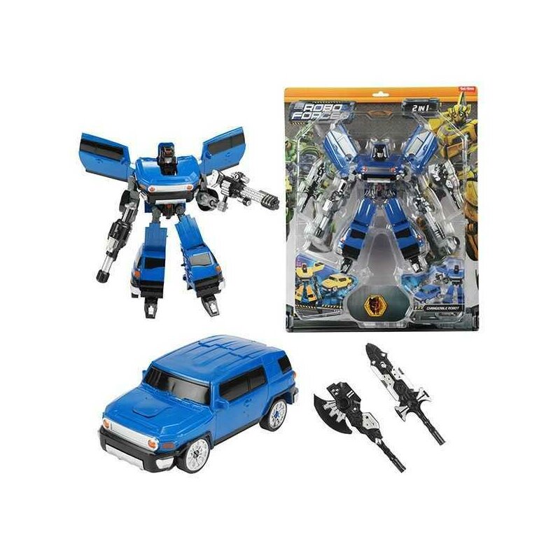 Robot Transformabil in Masina SUV Roboforces 20 cm Toi-Toys TT30087Z