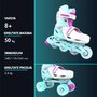 Role 2 in 1 Neon Combo Skates marime 34-37 Teal Pink - 5