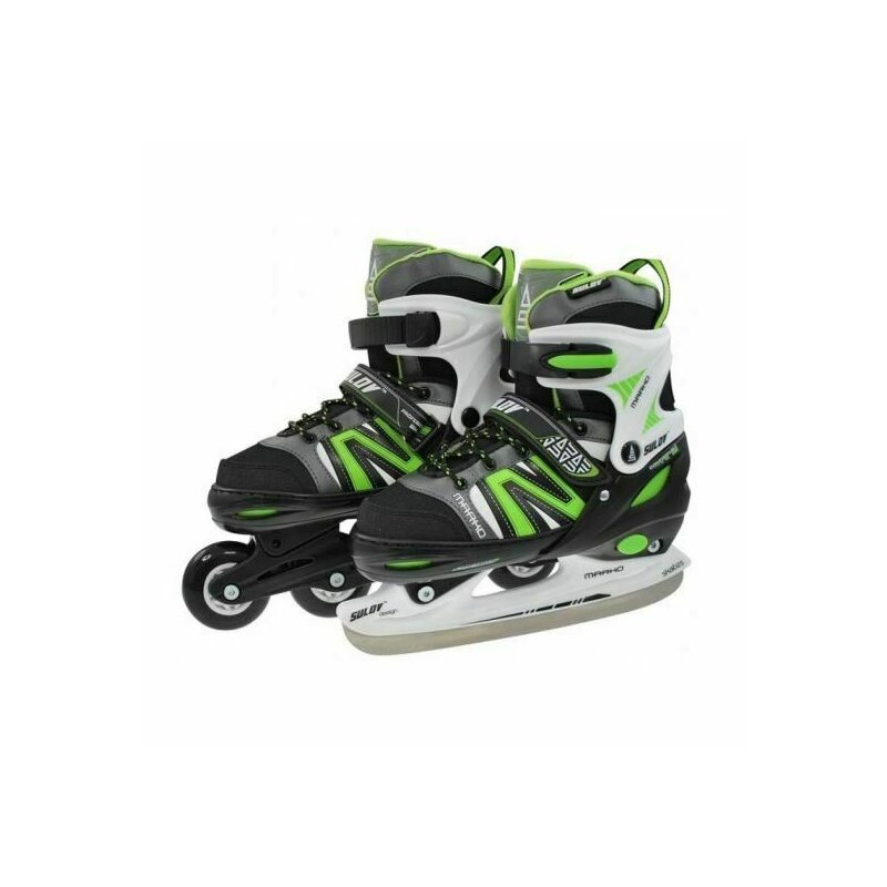 Dhs - role 2in1 marko negru/verde s 31-34