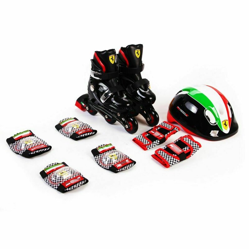 Mesuca - role cu 1 rand de roti masura 29-32, cu set protectii ferrari, nr.29,30,31,32
