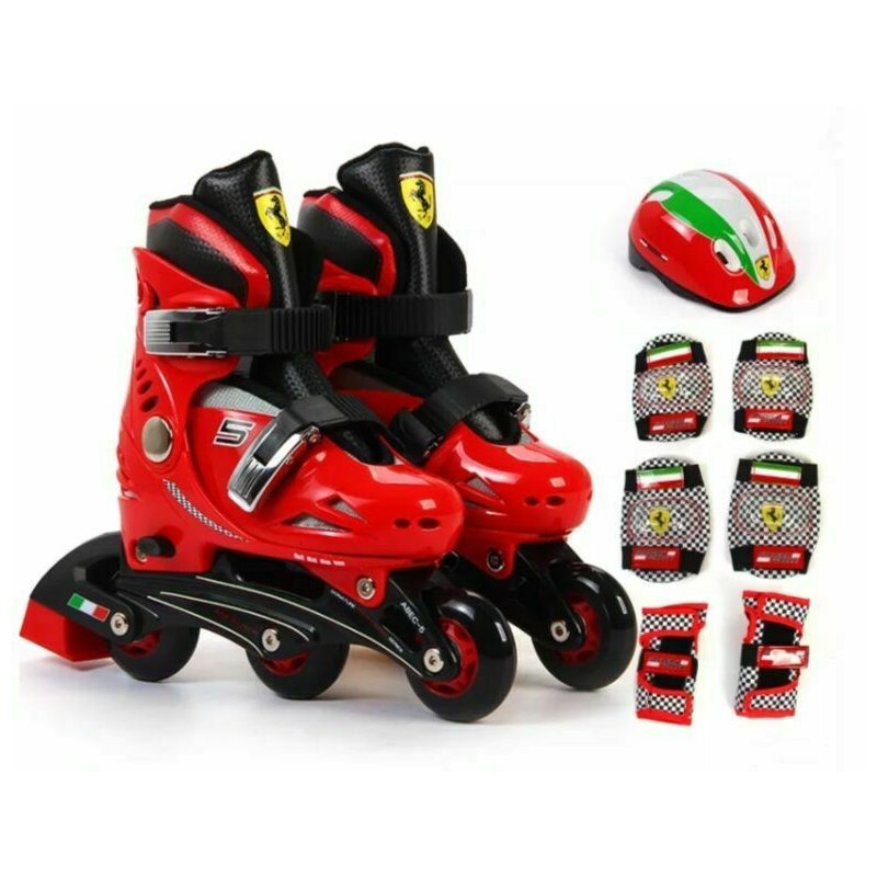 Role Ferarri masura 29 - 32 rosii cu set protectie