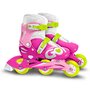 Role, Stamp, Skids Control, De la incepator la avansat, Cu 3 roti, Ajustabile, Inchidere prin velcro, Cu frana, Marime 27-30, Roz/Verde - 4