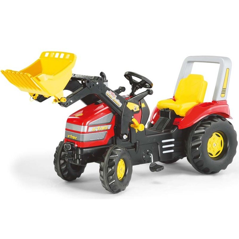 Rolly Toys Tractor cu pedale si cupa copii 046775 Rosu