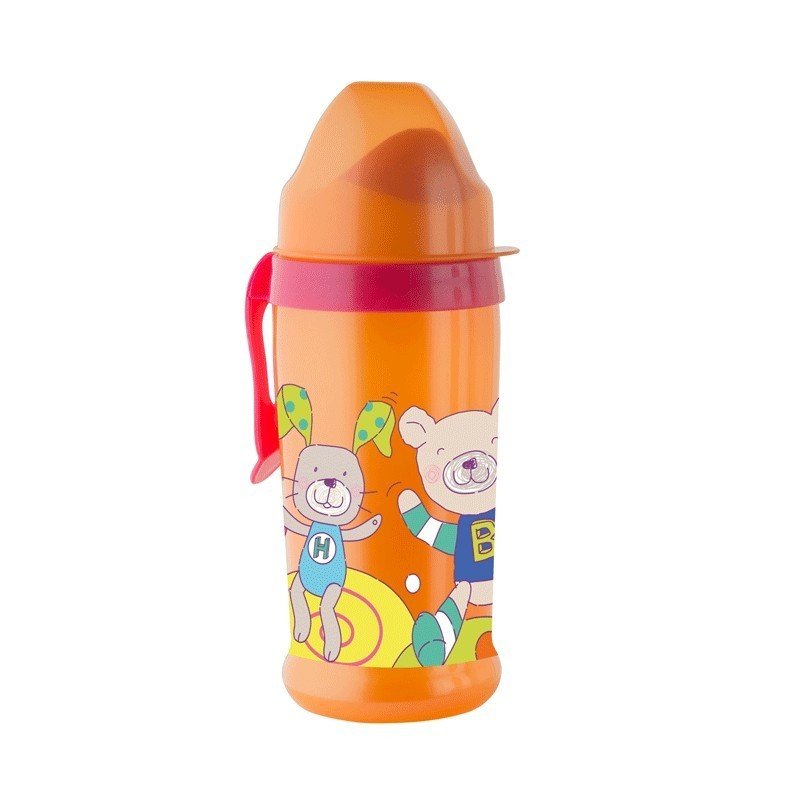 Rotho-baby design - pahar varf moale coolfrends 360ml.12l+, rasberry