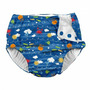 Royal Blue Sea Friends 6 luni - Slip baieti SPF 50+ refolosibil, cu capse Green Sprouts by iPlay - 1