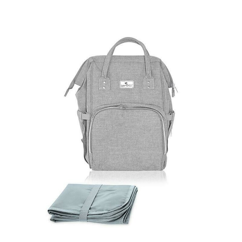 Lorelli - rucsac pentru mamici tina cu multiple compartimente, gri