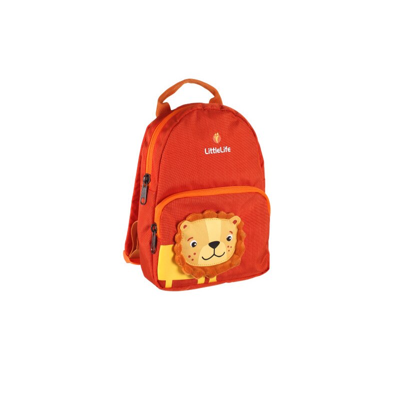 Littlelife - ghiozdan pentru copii leu, cu ham, rosu