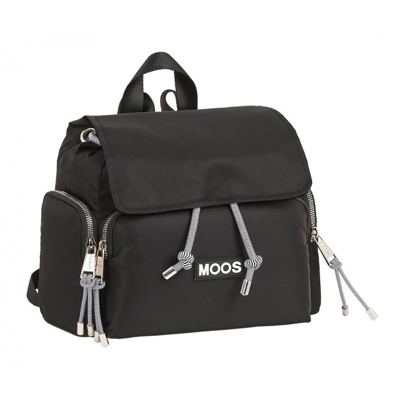 Rucsac dama cu clapeta negru Moos Casual