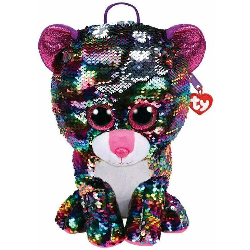 Ty - rucsac copii leopardul dotty, cu paiete, din plus