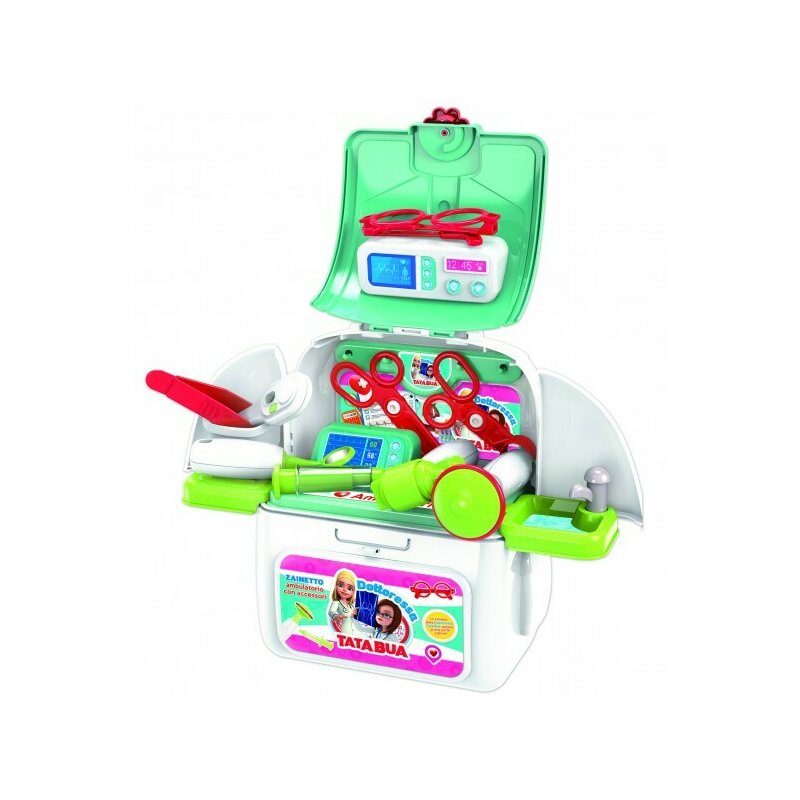 Rucsac doctor Tata Bua RS Toys cu accesorii medicale, pentru copii