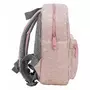 Rucsac pentru copii, FreeON, Small animals, Cu doua compartimente, Cu bretele reglabile, Deminsiune 21 x 9 x 27 cm, Dusty Pink - 4
