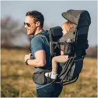 Black Friday - Reduceri Rucsac pentru transportul copiilor, FreeON, Mount, Cu acoperis, Cu multiple compartimente, 87.5 x 38 x 77 cm, Conform cu standardul european de securitate EN 13209-1:2022, Grey Promotie