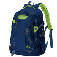 Rucsac Spirit Pattern, Albastru / Verde, 49x35x16 cm