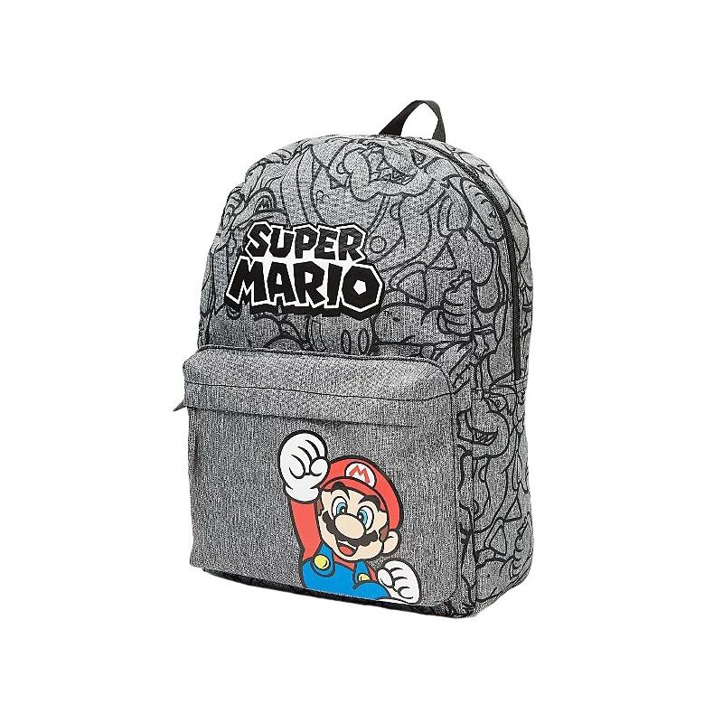 Difuzed - Rucsac Super Mario cu buzunar frontal, 32x25x10 cm