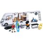 Rulota Dickie Toys Camper Hymer Camping Van Class B cu figurina si accesorii - 1
