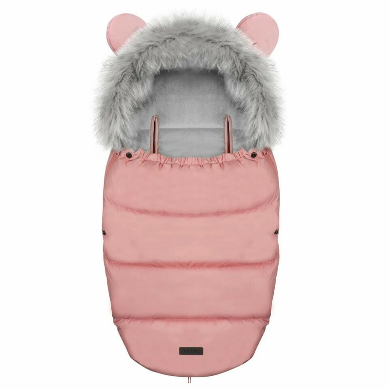 Sac de dormit, Ricokids, 4in1, Orificii pentru carucior, sanie, 95 cm x 48 cm, Ricokids, Elmi, Pink