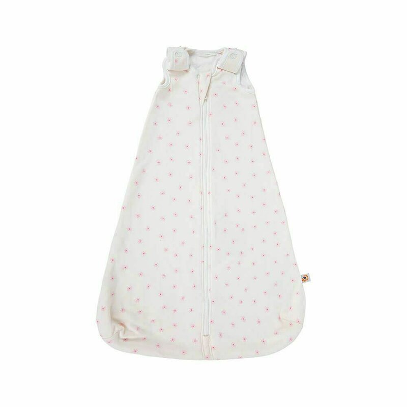Ergobaby - sac de dormit fara maneci clasic , daisies, din bumbac, 0-6 luni