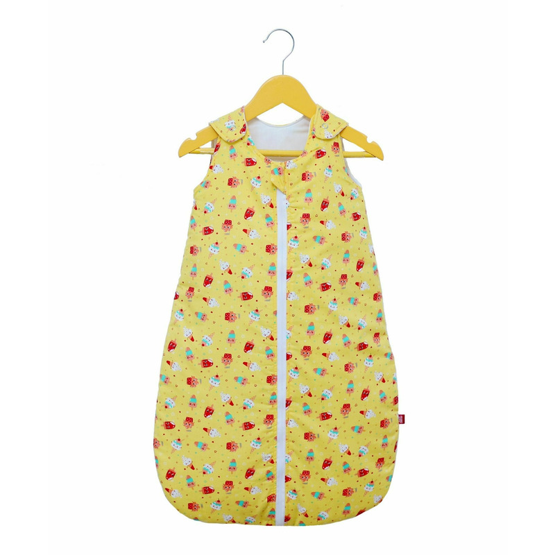 Sac de dormit copii, Dream of Ice Cream, din bumbac, 130 cm, 0.5 tog - Vara