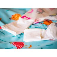 Hubners - Sac de dormit cu picioruse Fairies , Buburuza, 86x56 cm, 3-4 ani, Multicolor